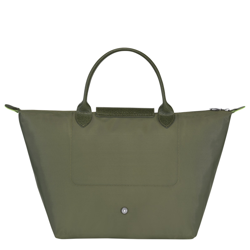 Bolsa de Mão Longchamp Le Pliage Green M Handbag Feminino Forest | LC-IAGI8399