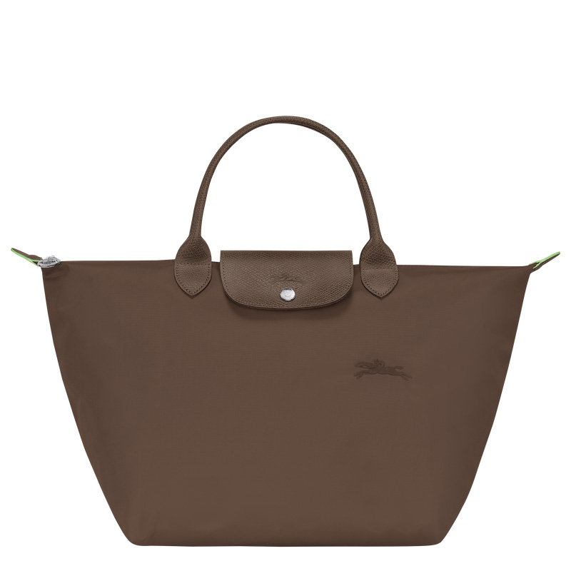 Bolsa de Mão Longchamp Le Pliage Green M Handbag Feminino Terra | LC-BTYP9146