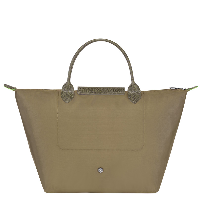 Bolsa de Mão Longchamp Le Pliage Green M Handbag Feminino Artichoke | LC-QODQ3901