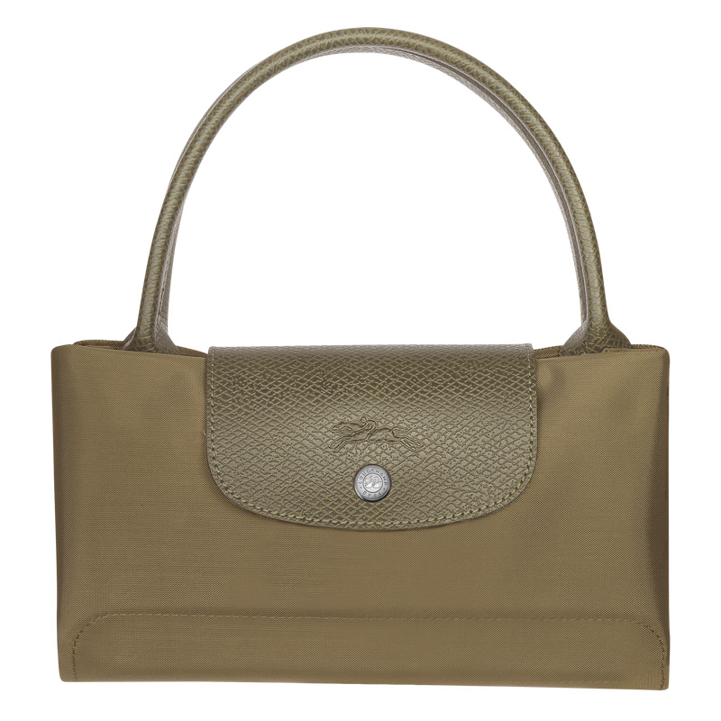 Bolsa de Mão Longchamp Le Pliage Green M Handbag Feminino Artichoke | LC-QODQ3901