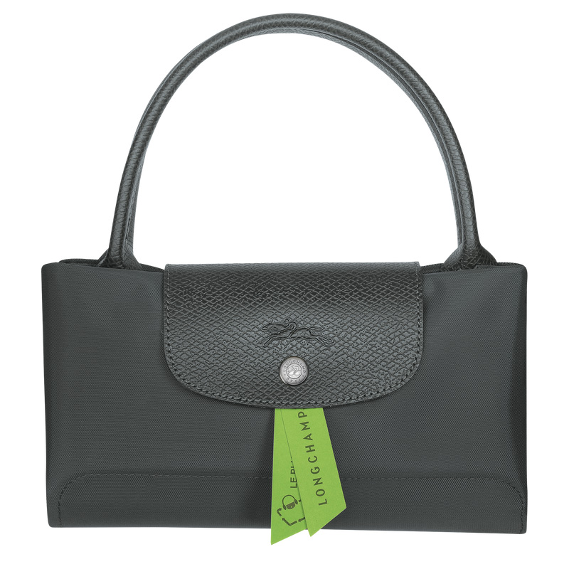Bolsa de Mão Longchamp Le Pliage Green M Handbag Feminino Graphite | LC-KKNY0257
