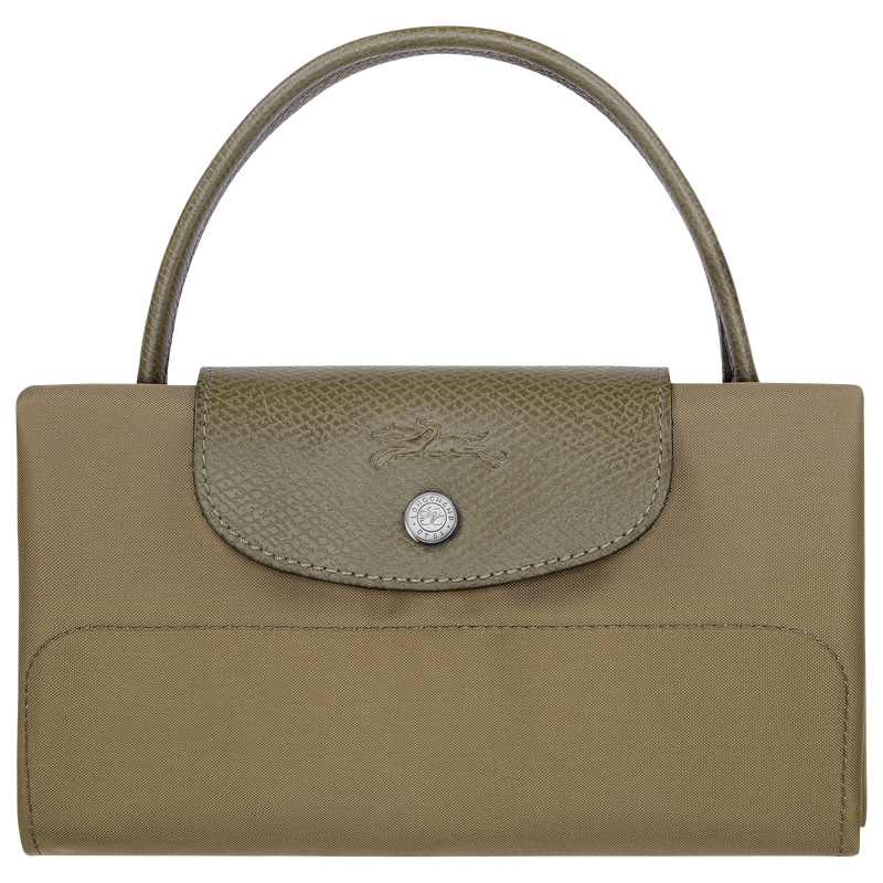 Bolsa de Mão Longchamp Le Pliage Green M Tote bag Feminino Artichoke | LC-TDIR5867