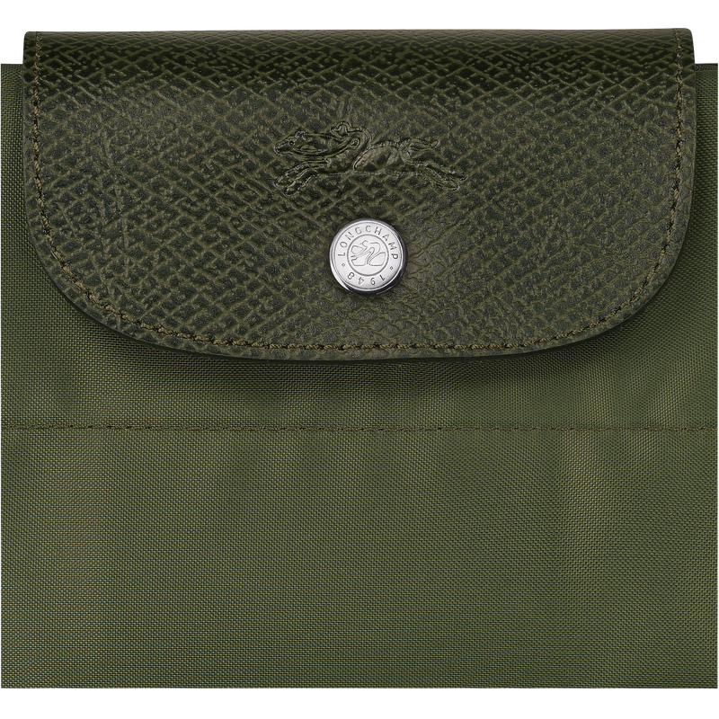Bolsa de Mão Longchamp Le Pliage Green M Tote bag Masculino Forest | LC-IIXB1342