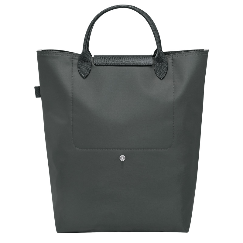 Bolsa de Mão Longchamp Le Pliage Green M Tote bag Masculino Graphite | LC-IAXH2840