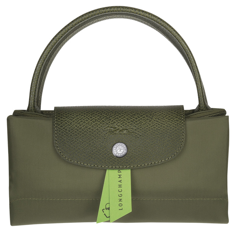 Bolsa de Mão Longchamp Le Pliage Green S Handbag Feminino Forest | LC-TPMB8315