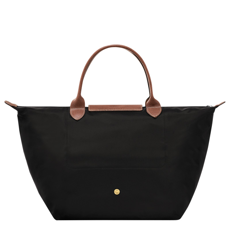 Bolsa de Mão Longchamp Le Pliage Original M Handbag Feminino Pretas | LC-DTKJ2562