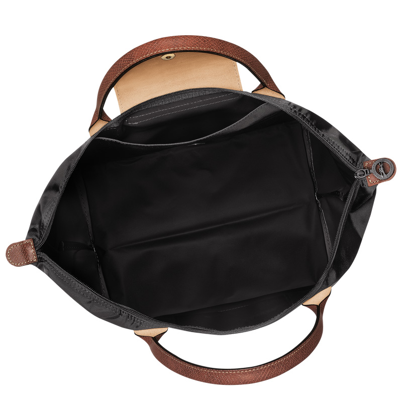 Bolsa de Mão Longchamp Le Pliage Original M Handbag Feminino Pretas | LC-DTKJ2562