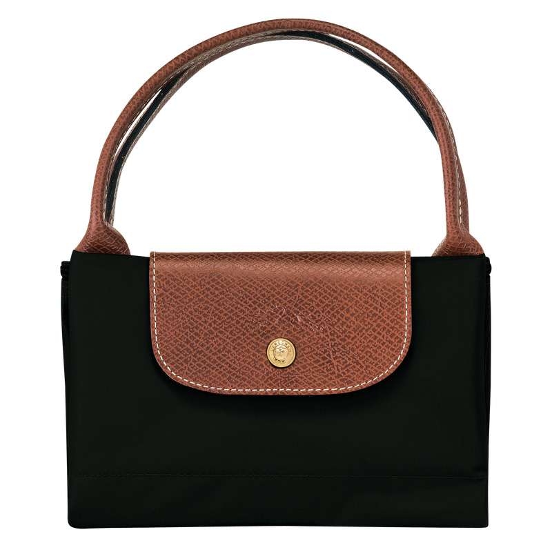 Bolsa de Mão Longchamp Le Pliage Original M Handbag Feminino Pretas | LC-DTKJ2562