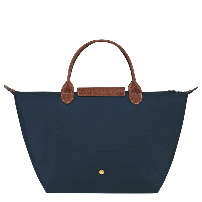 Bolsa de Mão Longchamp Le Pliage Original M Handbag Feminino Azul Marinho | LC-YGHA9090