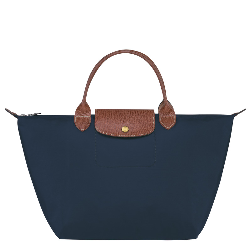 Bolsa de Mão Longchamp Le Pliage Original M Handbag Feminino Azul Marinho | LC-YGHA9090