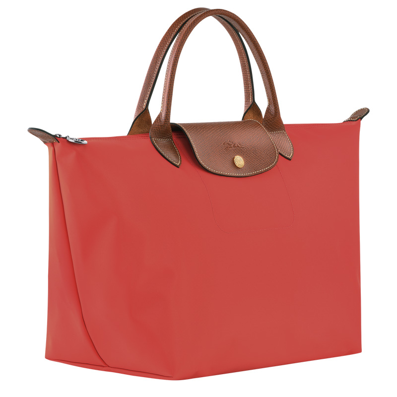 Bolsa de Mão Longchamp Le Pliage Original M Handbag Feminino Tomato | LC-RACB7272