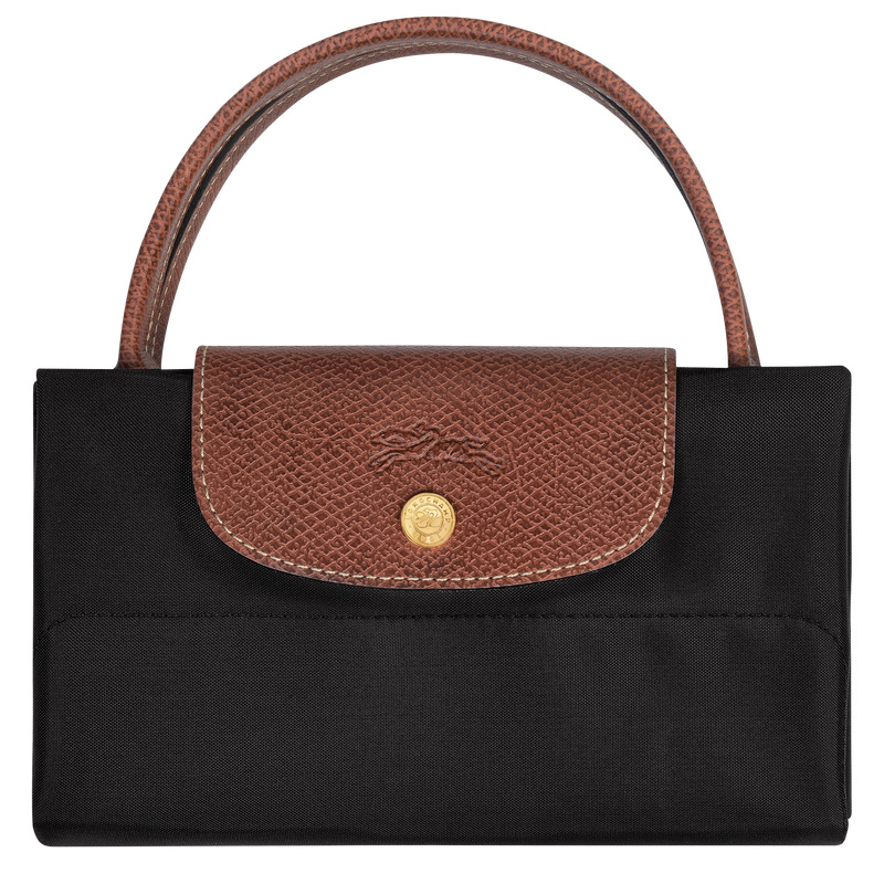 Bolsa de Mão Longchamp Le Pliage Original M Tote bag Feminino Pretas | LC-OFTF5383