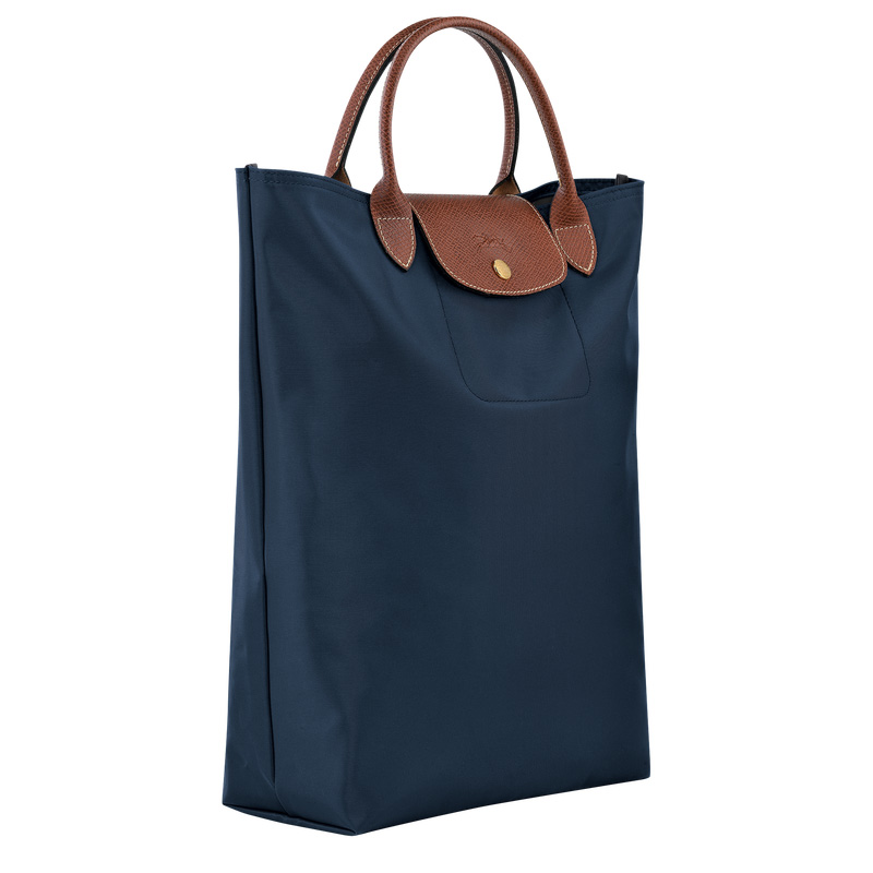 Bolsa de Mão Longchamp Le Pliage Original M Tote bag Feminino Azul Marinho | LC-DAWX4154
