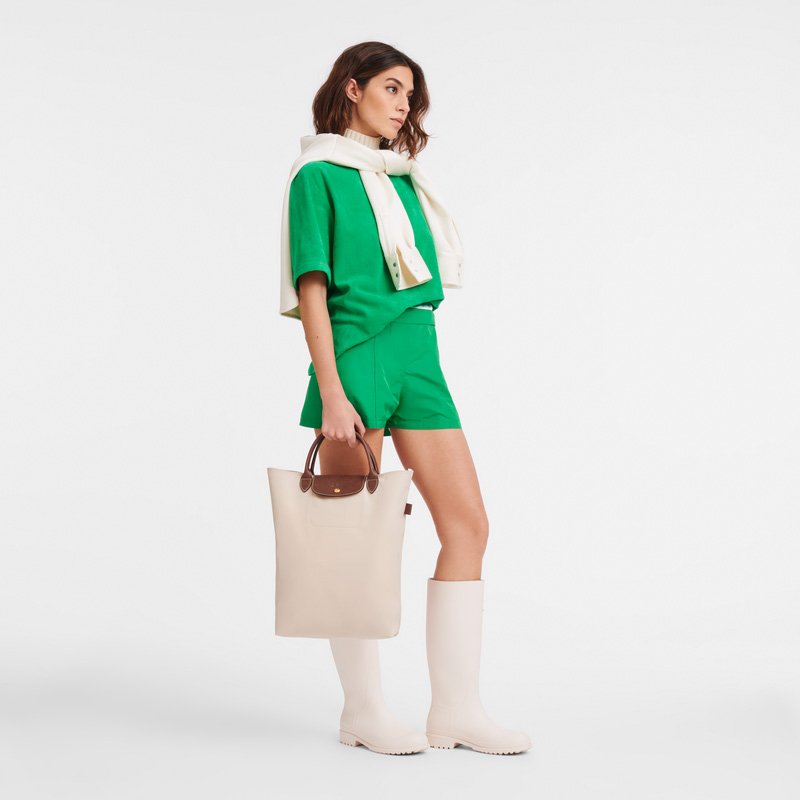 Bolsa de Mão Longchamp Le Pliage Original M Tote bag Feminino Paper | LC-MAND5098
