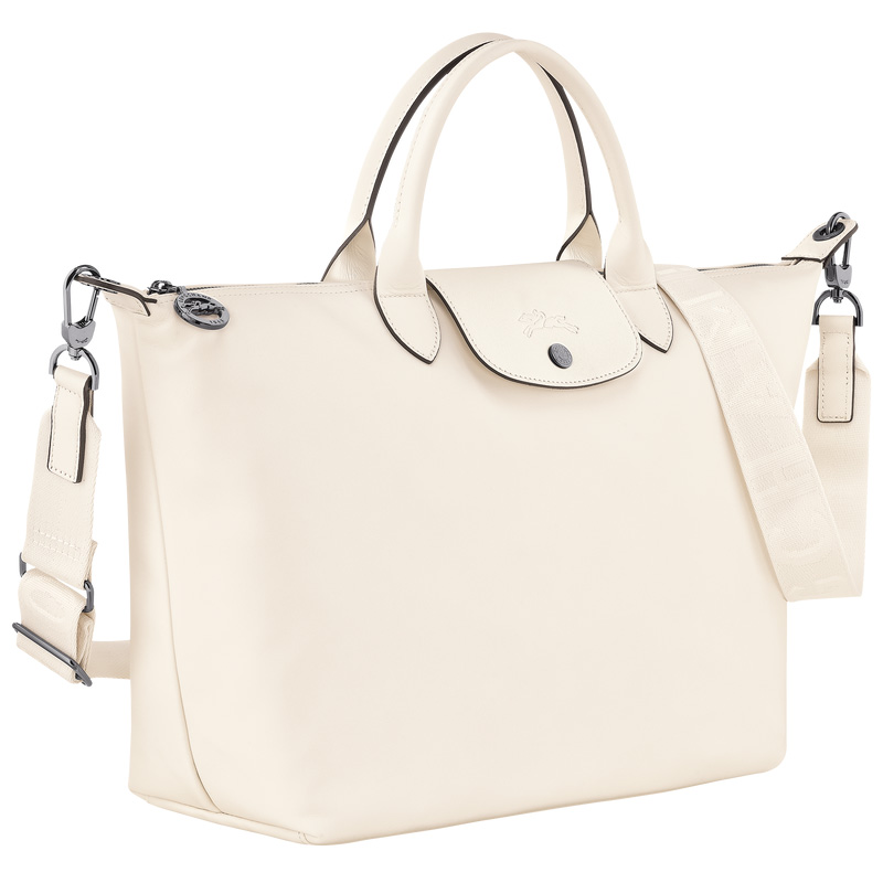 Bolsa de Mão Longchamp Le Pliage Xtra L Handbag Feminino Ecru | LC-CJQF4794