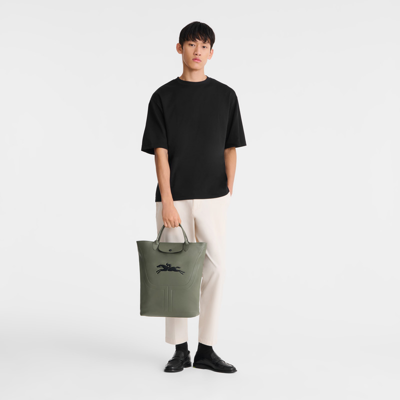 Bolsa de Mão Longchamp Le Pliage Xtra M Boots bag Masculino Caqui | LC-CAVC0664