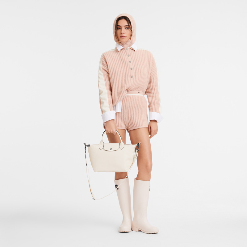 Bolsa de Mão Longchamp Le Pliage Xtra S Handbag Feminino Ecru | LC-MYSV9125