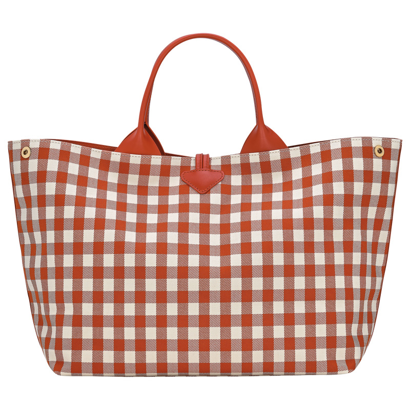 Bolsa de Mão Longchamp Le Roseau L Handbag Feminino Bark | LC-FKZY4214