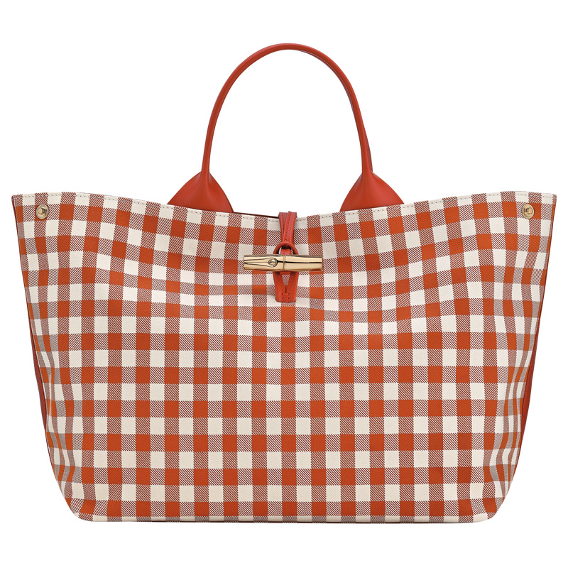 Bolsa de Mão Longchamp Le Roseau L Handbag Feminino Bark | LC-FKZY4214