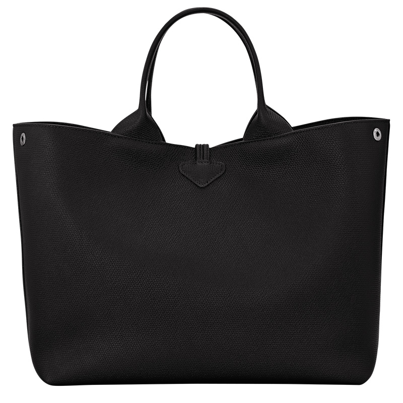 Bolsa de Mão Longchamp Le Roseau L Handbag Feminino Pretas | LC-YXPM3050
