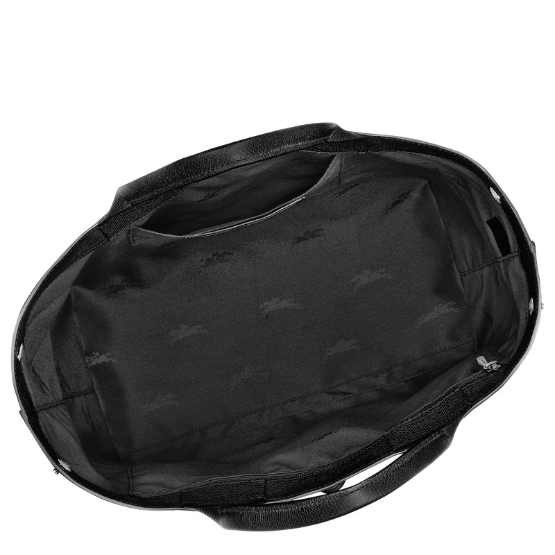 Bolsa de Mão Longchamp Le Roseau L Handbag Feminino Pretas | LC-YXPM3050