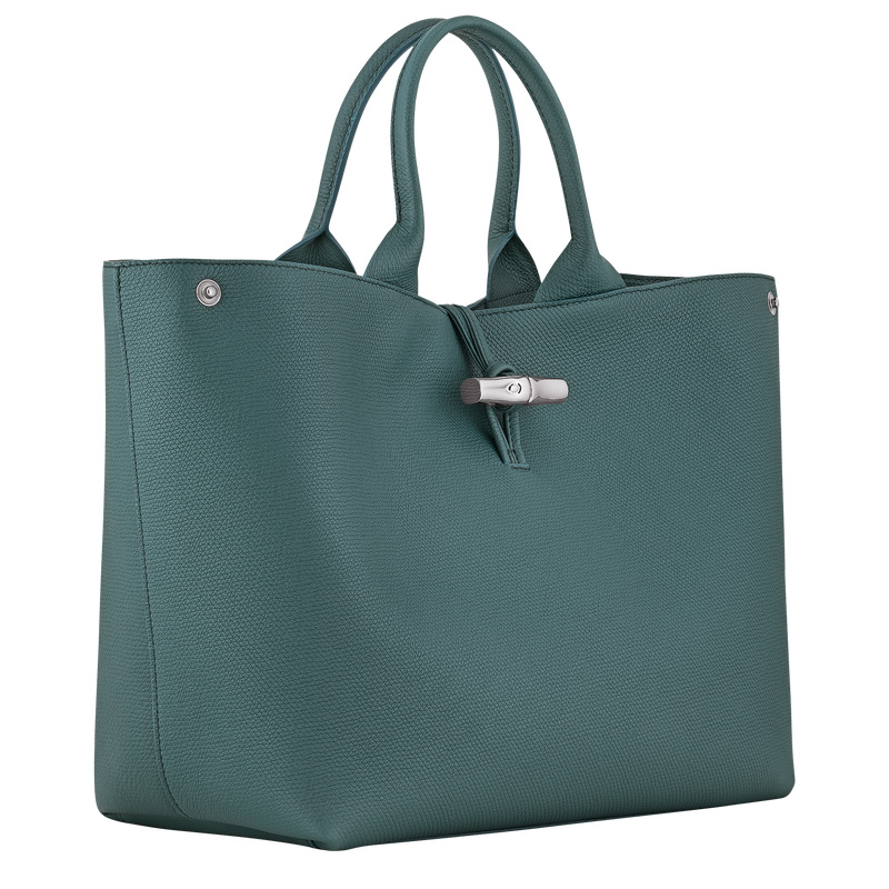 Bolsa de Mão Longchamp Le Roseau L Handbag Feminino Cedar | LC-WEMC1017