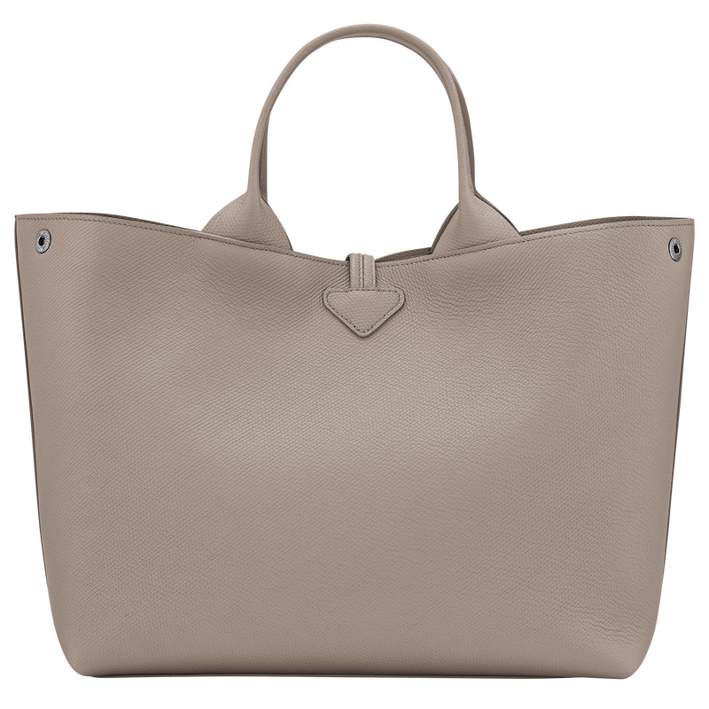Bolsa de Mão Longchamp Le Roseau L Handbag Feminino Clay | LC-MUKV3817