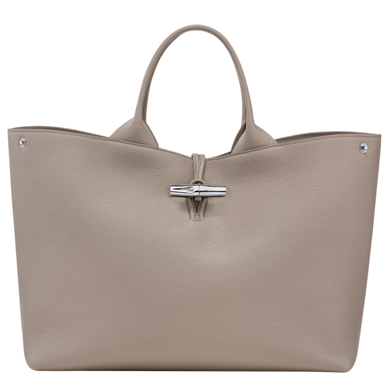 Bolsa de Mão Longchamp Le Roseau L Handbag Feminino Clay | LC-MUKV3817