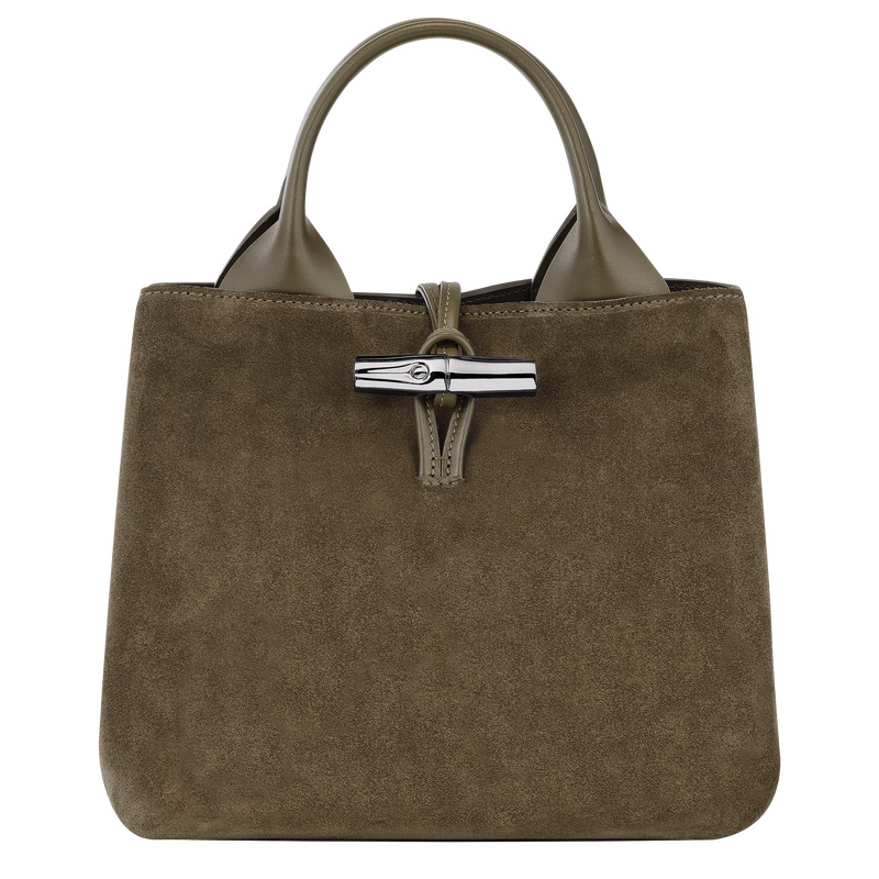 Bolsa de Mão Longchamp Le Roseau S Handbag Feminino Verde Oliva | LC-KVDC2850