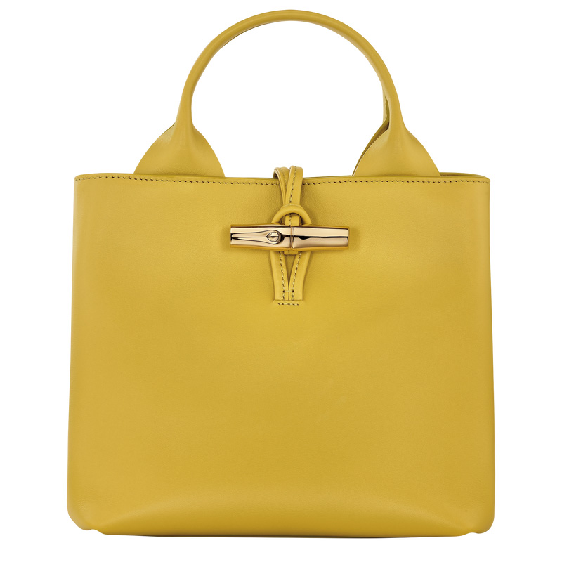 Bolsa de Mão Longchamp Le Roseau S Handbag Feminino Ginger | LC-STEE3767
