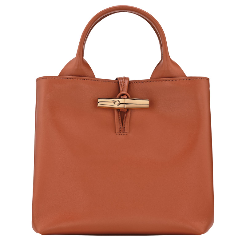 Bolsa de Mão Longchamp Le Roseau S Handbag Feminino Bark | LC-ACSH7604