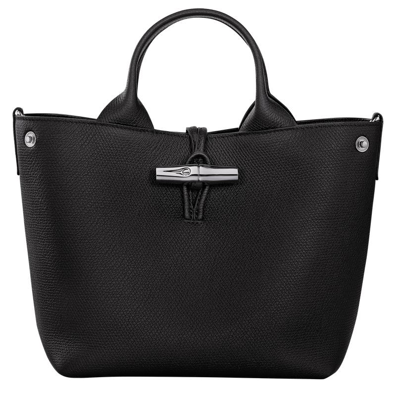 Bolsa de Mão Longchamp Le Roseau S Handbag Feminino Pretas | LC-LRPF5861