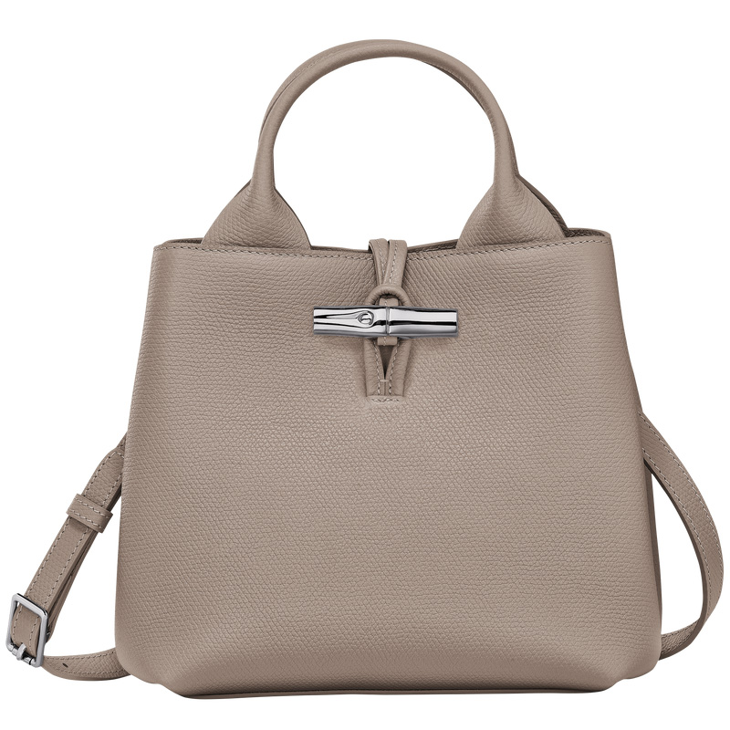 Bolsa de Mão Longchamp Le Roseau S Handbag Feminino Clay | LC-WBFY5266