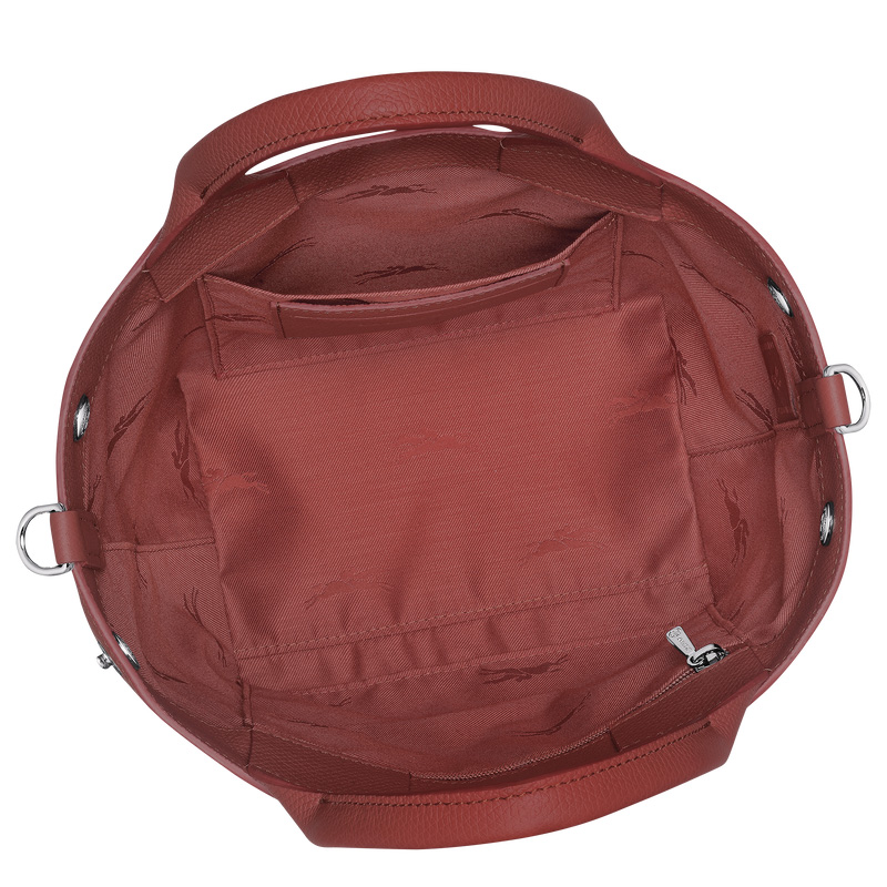Bolsa de Mão Longchamp Le Roseau S Handbag Feminino Chestnut | LC-MYZD2990