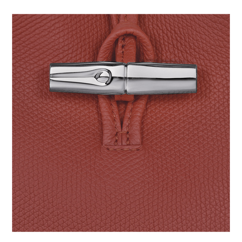 Bolsa de Mão Longchamp Le Roseau S Handbag Feminino Chestnut | LC-MYZD2990