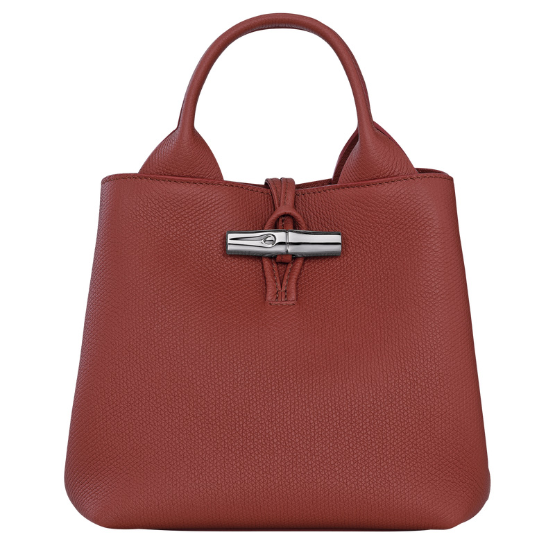 Bolsa de Mão Longchamp Le Roseau S Handbag Feminino Chestnut | LC-MYZD2990