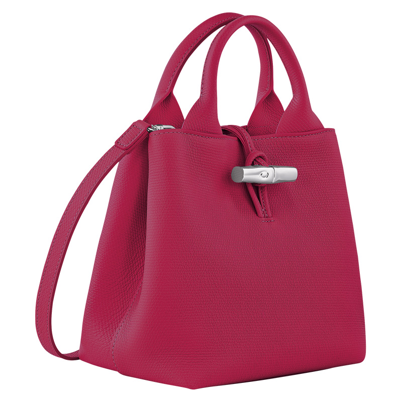 Bolsa de Mão Longchamp Le Roseau S Handbag Feminino Beetroot | LC-UTGC9325
