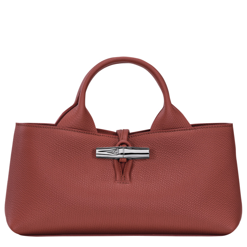 Bolsa de Mão Longchamp Le Roseau S Handbag Feminino Chestnut | LC-GAYO8722