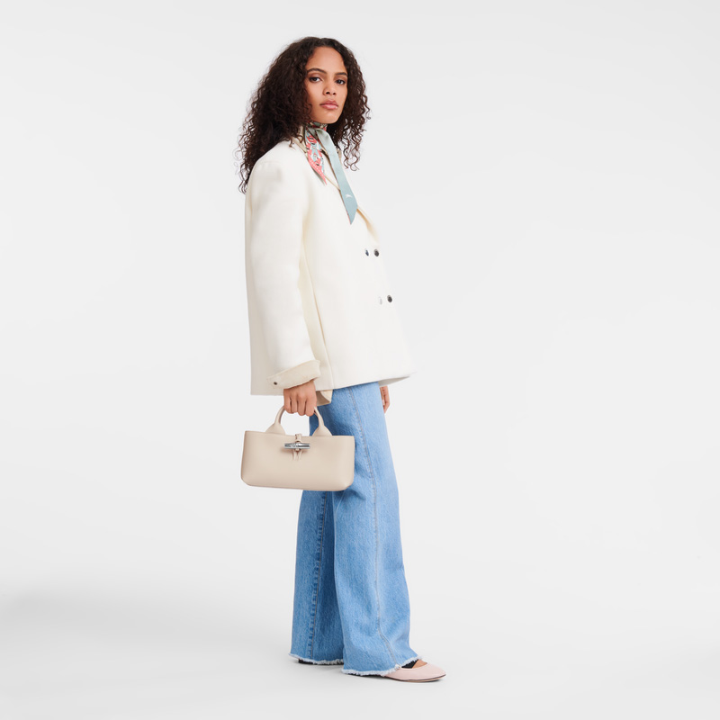 Bolsa de Mão Longchamp Le Roseau S Handbag Feminino Paper | LC-AIRD2579