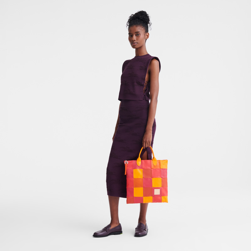 Bolsa de Mão Longchamp Re-Play L Handbag Feminino Carrot | LC-HRSQ8525