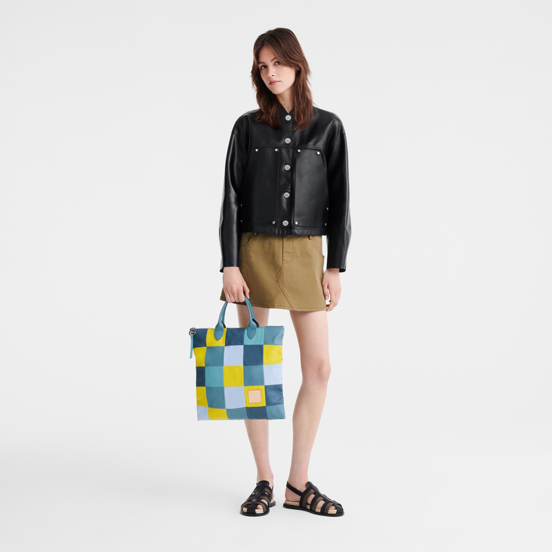 Bolsa de Mão Longchamp Re-Play L Handbag Feminino Eucalyptus | LC-HXIO4619