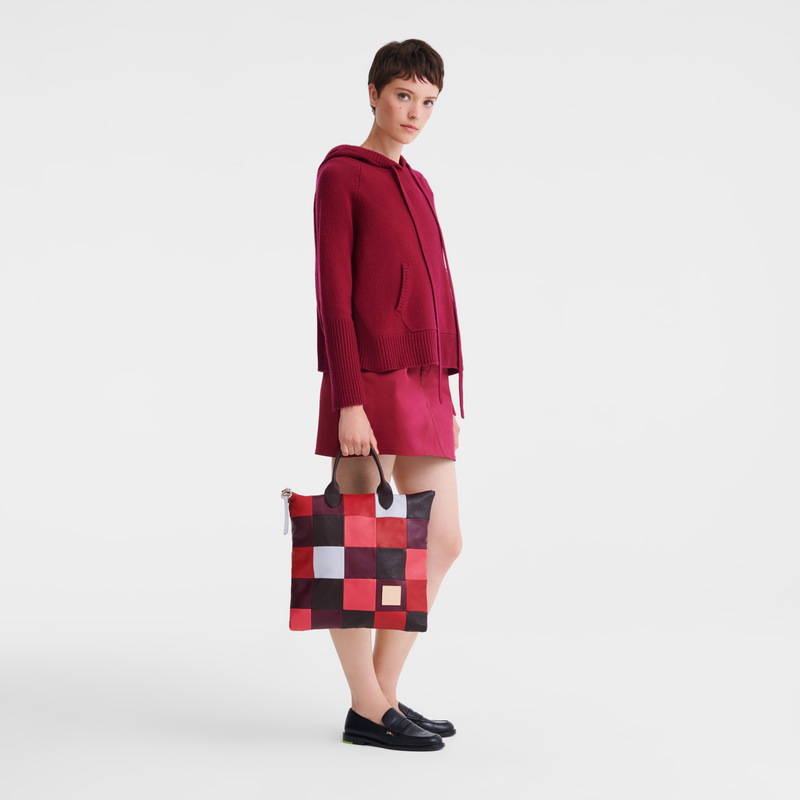 Bolsa de Mão Longchamp Re-Play L Handbag Masculino Eggplant | LC-NAYP7523