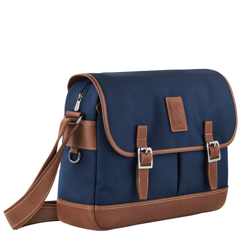 Bolsas Crossbody Longchamp Boxford L Crossbody bag Masculino Azuis | LC-EXUK0182