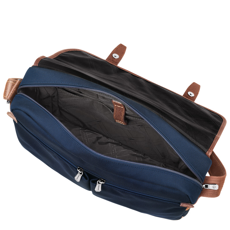 Bolsas Crossbody Longchamp Boxford L Crossbody bag Masculino Azuis | LC-EXUK0182