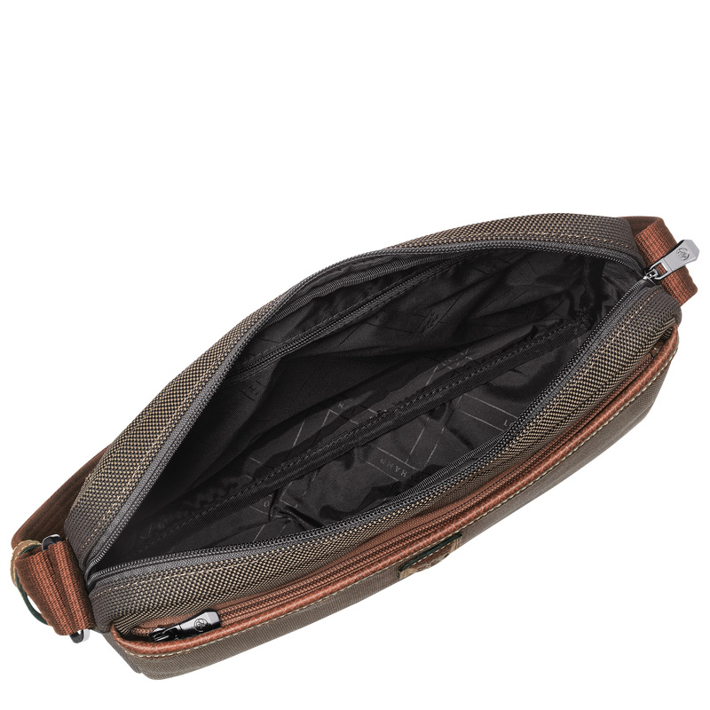 Bolsas Crossbody Longchamp Boxford M Camera bag Masculino Marrom | LC-WATK5277