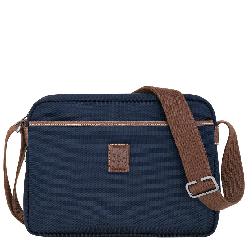 Bolsas Crossbody Longchamp Boxford M Camera bag Masculino Azuis | LC-CHUA6271