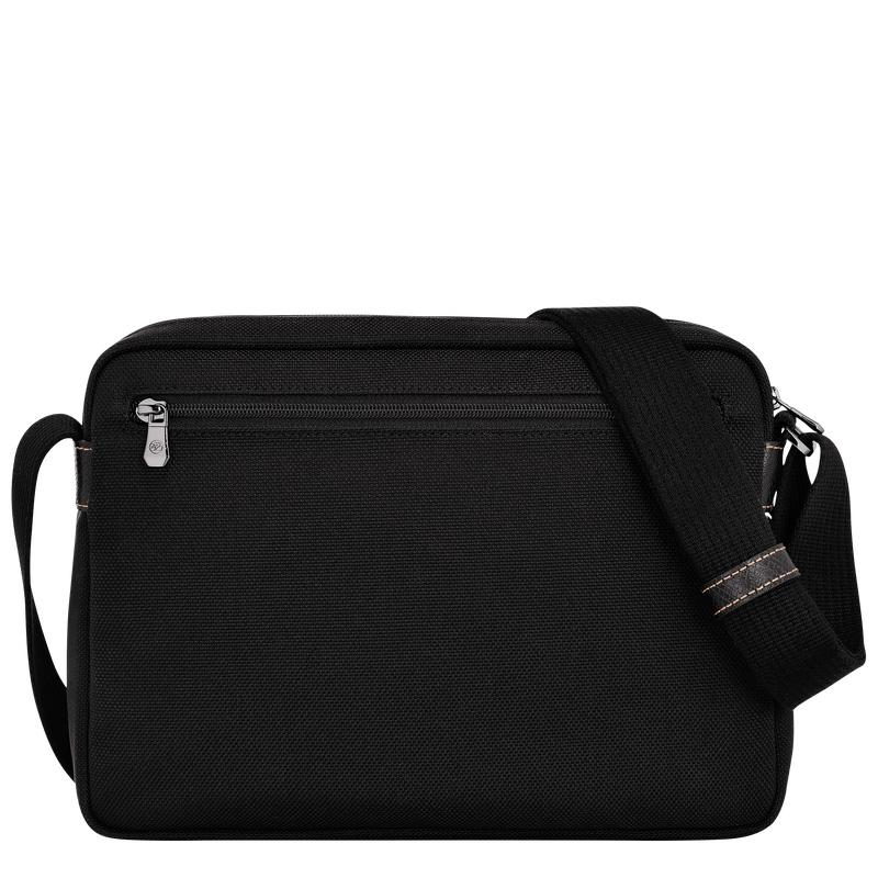 Bolsas Crossbody Longchamp Boxford M Camera bag Masculino Pretas | LC-ETJV4441