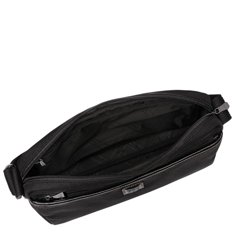 Bolsas Crossbody Longchamp Boxford M Camera bag Masculino Pretas | LC-ETJV4441
