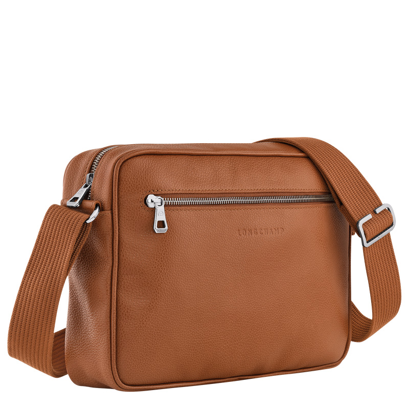 Bolsas Crossbody Longchamp Le Foulonné M Camera bag Masculino Caramel | LC-YAYQ9678