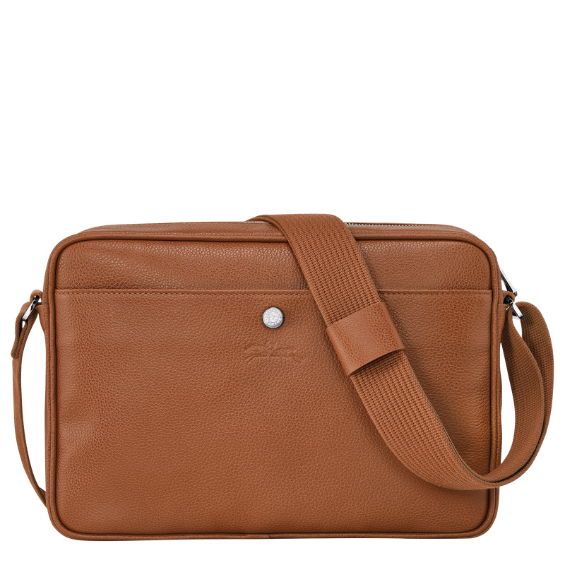 Bolsas Crossbody Longchamp Le Foulonné M Camera bag Masculino Caramel | LC-YAYQ9678